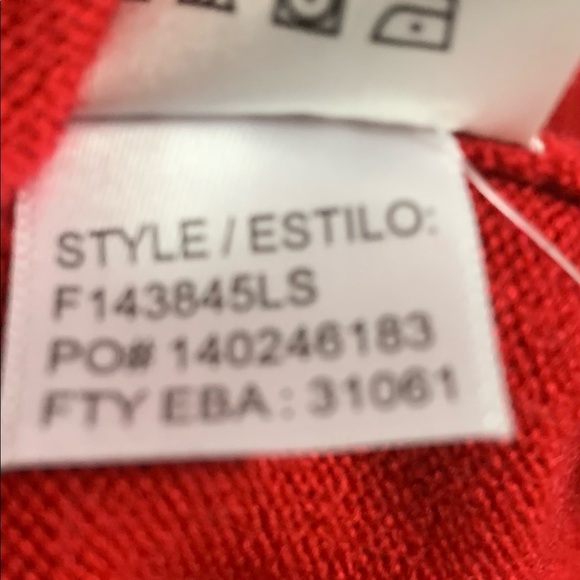 Laura Scott Red Long sleeves Sweater Size XL - Picture 7 of 12